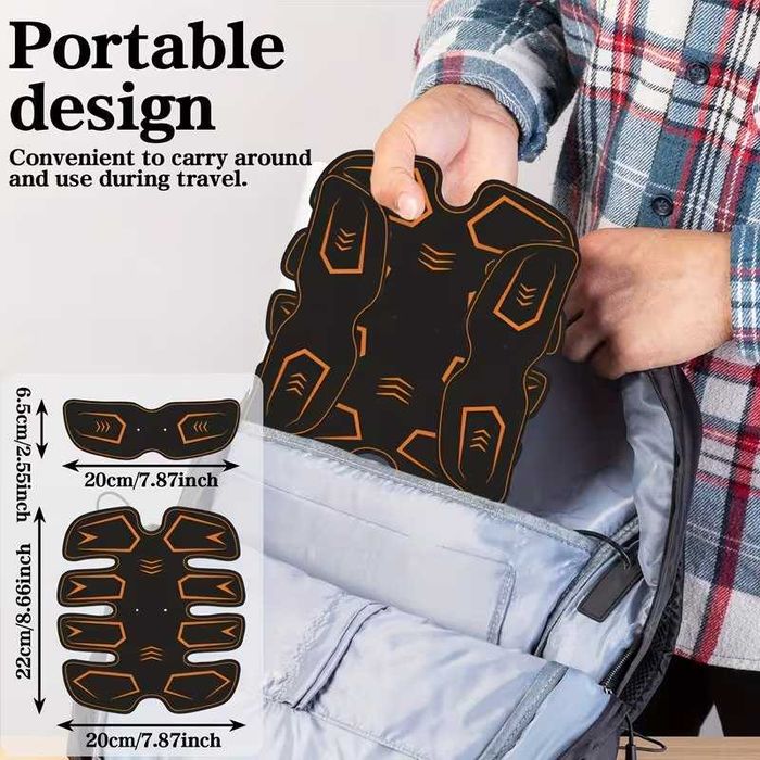 Eletroestimulador muscular EMS + TENS. Definição muscular. Novo.