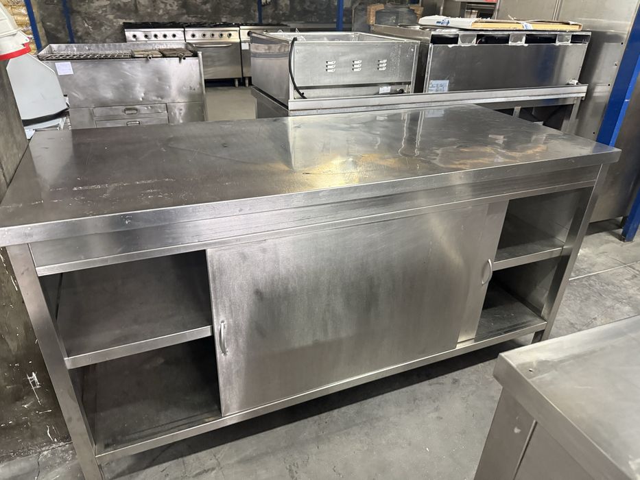 Armário em inox louceiro mesa de trabalho