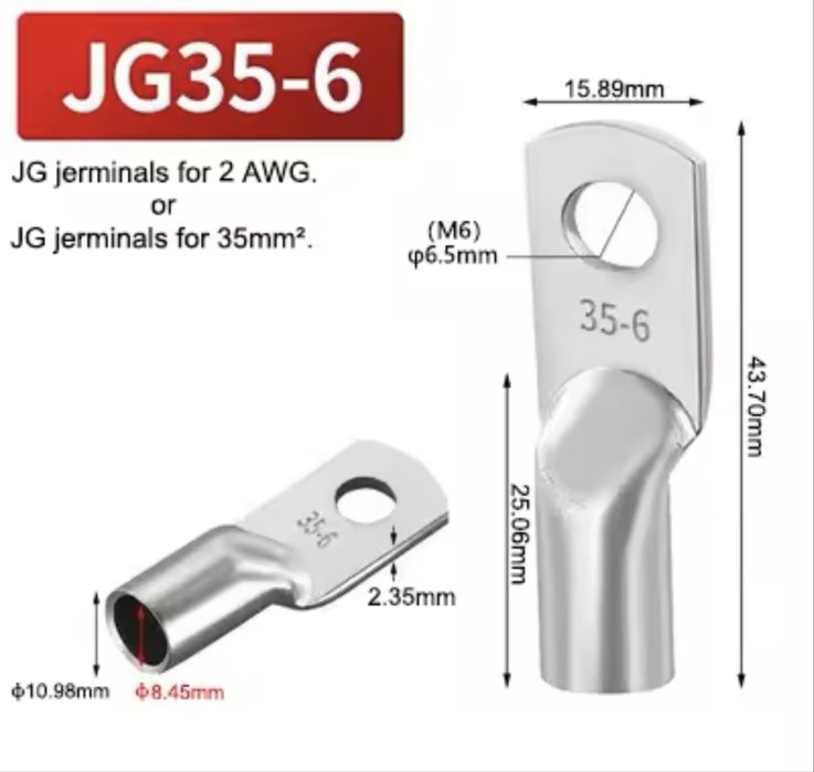 Наконечник кабельный JG 35-6 35-8