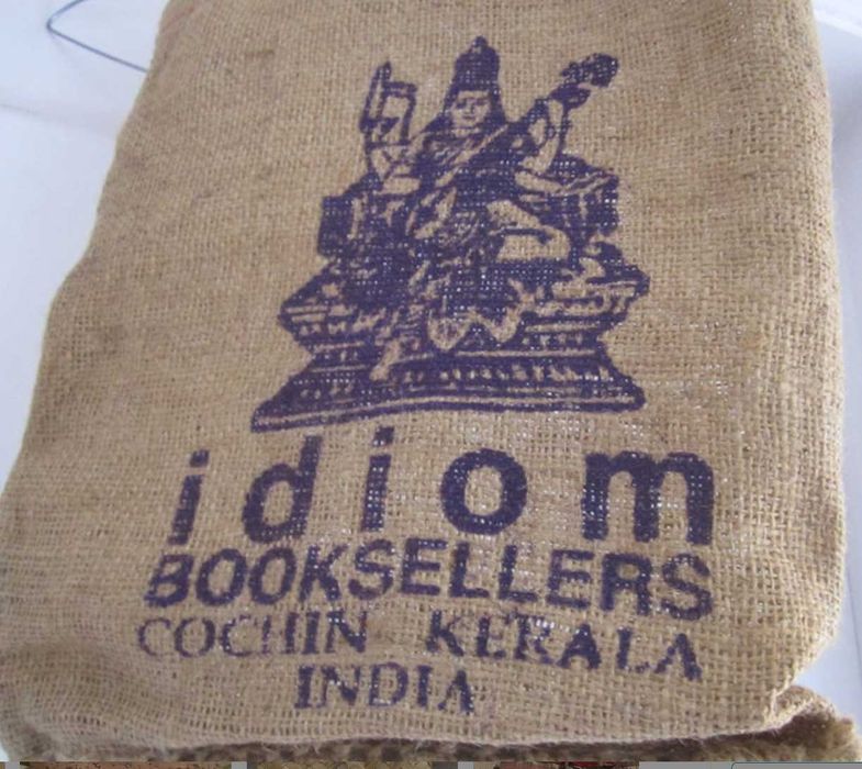 Saco Juta 2003 alças india idiom Booksellers Cochin Kerala artesanal