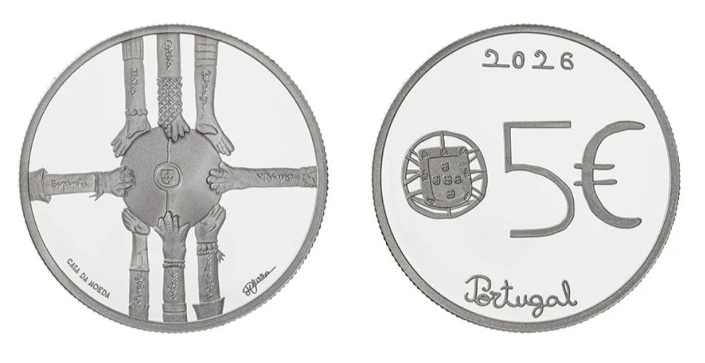 Portugal 2026 - Moeda 5€ CN normal - “ Multiculturalidade ” Desenhar a moeda