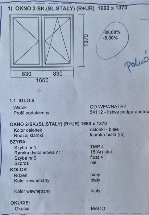 Okna dwuszybowe z demontażu, stan BDB
