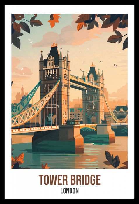 Plakat 30x45cm Tower Bridge, London