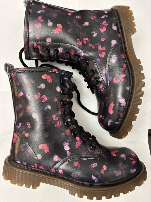 Botki sztyblety PRIMIGI czarne kwiatowy print 32, skórzana wkładka