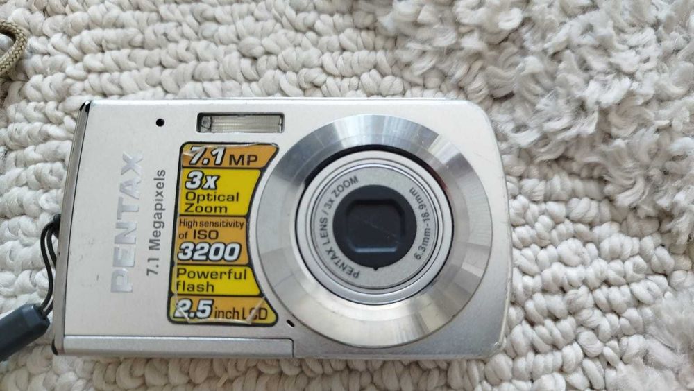 Pentax Optio M30 aparat cyfrowy retro digicam Y2K komplet pudełko