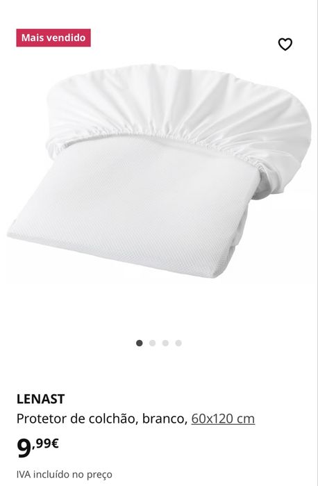 Berço Usado + Colchão Novo + Protetor & Lençois