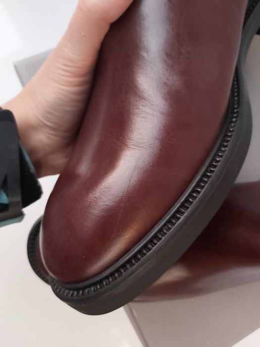 NOWE buty VAGABOND rozmiar 43 brąz botki sztyblety skórzane pólbuty