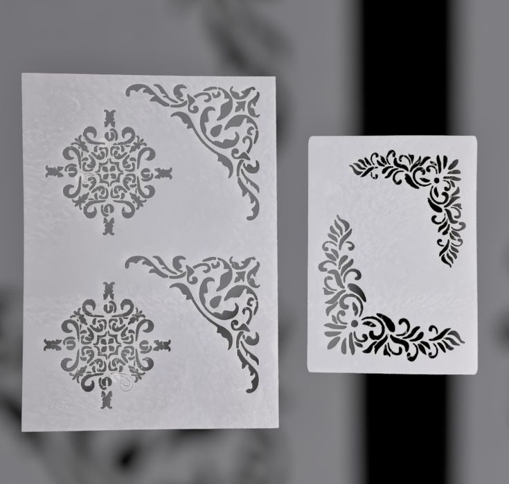 2 szt -Szablony, malarski, DIY, scrapbookingu, meble, Nr M 4