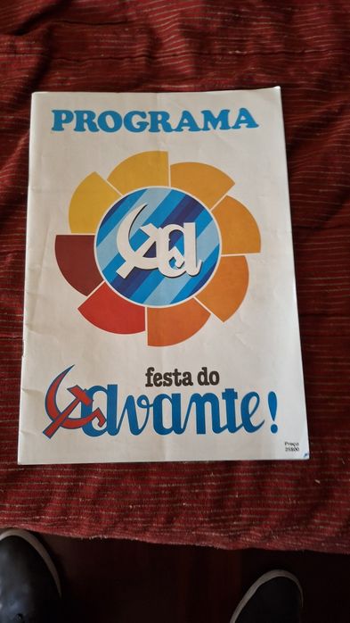 Programa Festa Avante 1980 zeca Afonso roxigenio luis cilia