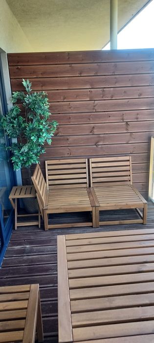 Conjunto exterior jardim( mesa, sofá, banco e cadeiras)