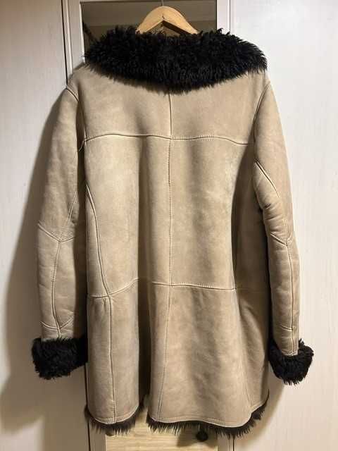 Kożuch damski vintage XL/42 – zakopiański klimat i niepowtarzalny styl