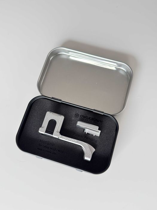 Owlkrown HotGrip for Leica M10, M11 & M EV1 - Silver Chrome