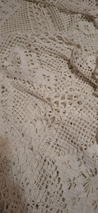 Colcha croche branco