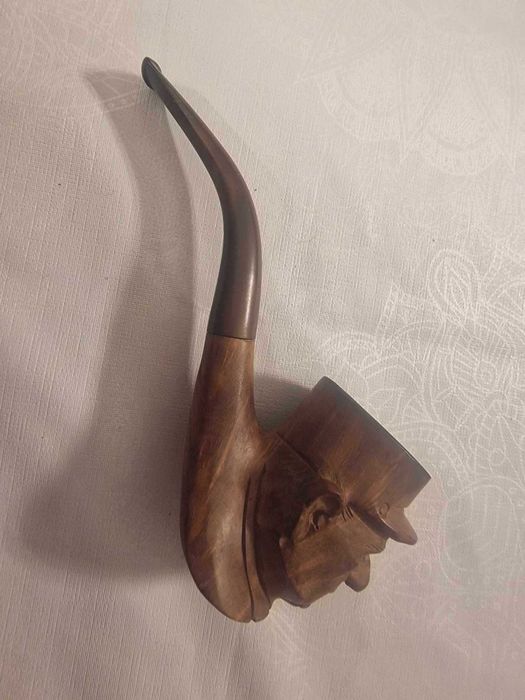 Antigo Cachimbo esculpido em madeira - Georg Wilhelm Friedrich