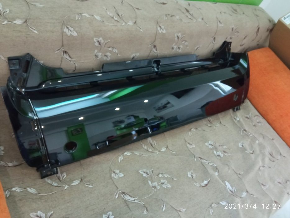 бампер задний смарт 2007-2014 черный smart