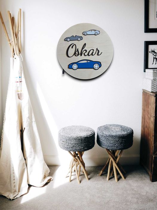 lampka nocna SZYBCY I WŚCIEKLI LED drewniana