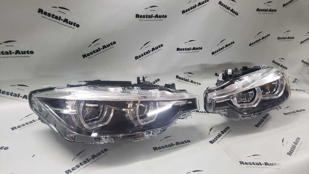 Фари Ф30 Full Led (з блоками) Black на BMW 3 Series F30 / F31 11-18 р
