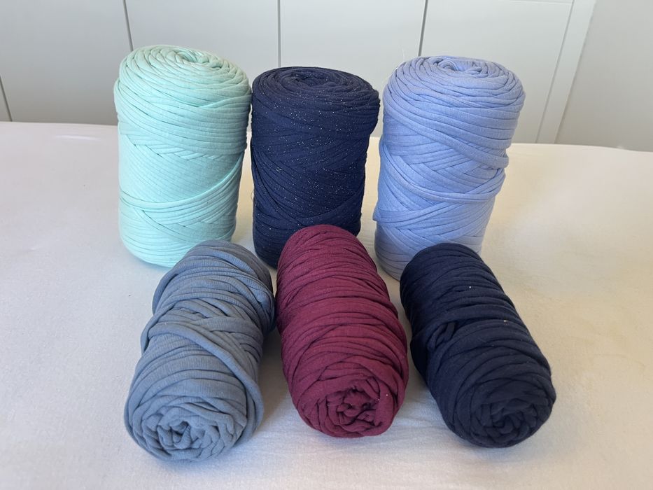 Fio trapilho 6 rolos de cores diferentes