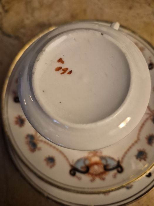 Serviço de chá em porcelana da regiao da Boemia