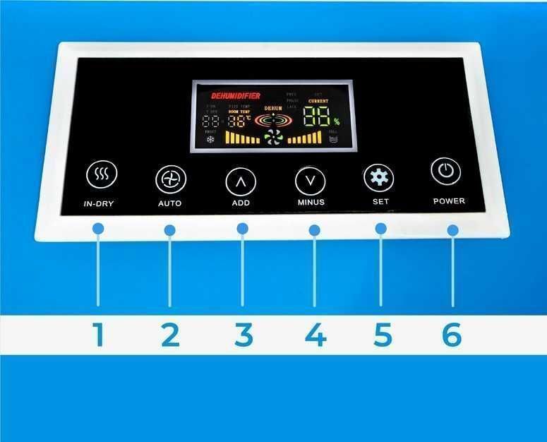 50L24H Przemysłowy OSUSZACZ POWIETRZA Budowlany Na kółkach NOWY