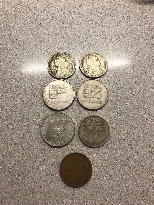 Moedas antigas Colecionaveis