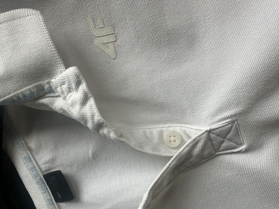 Śmietankowo biała koszulka polo 4F xs