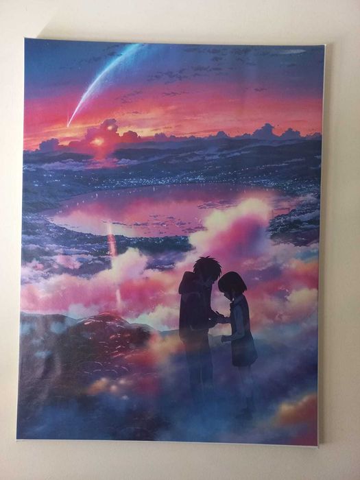 Conjunto de quadros do anime "Your Name" (com frame)64553055430018121