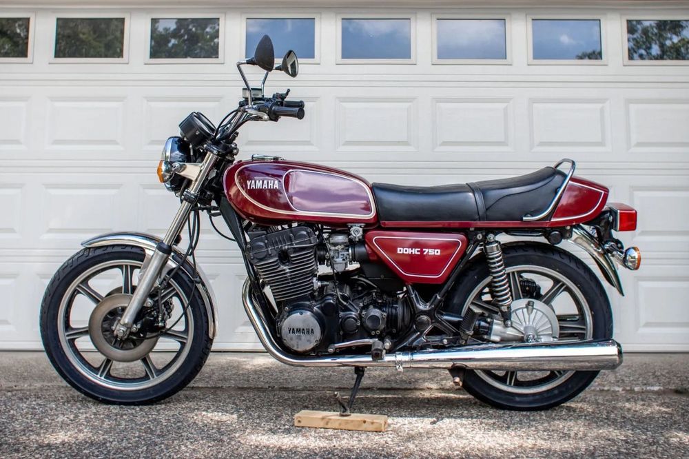 1977 Yamaha XS750 Motorcycle, Dismantled