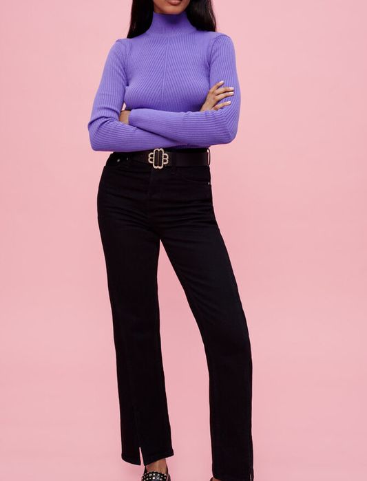 Жіночі чорні джинси брюки прямого крою  maje sandro висока посадка