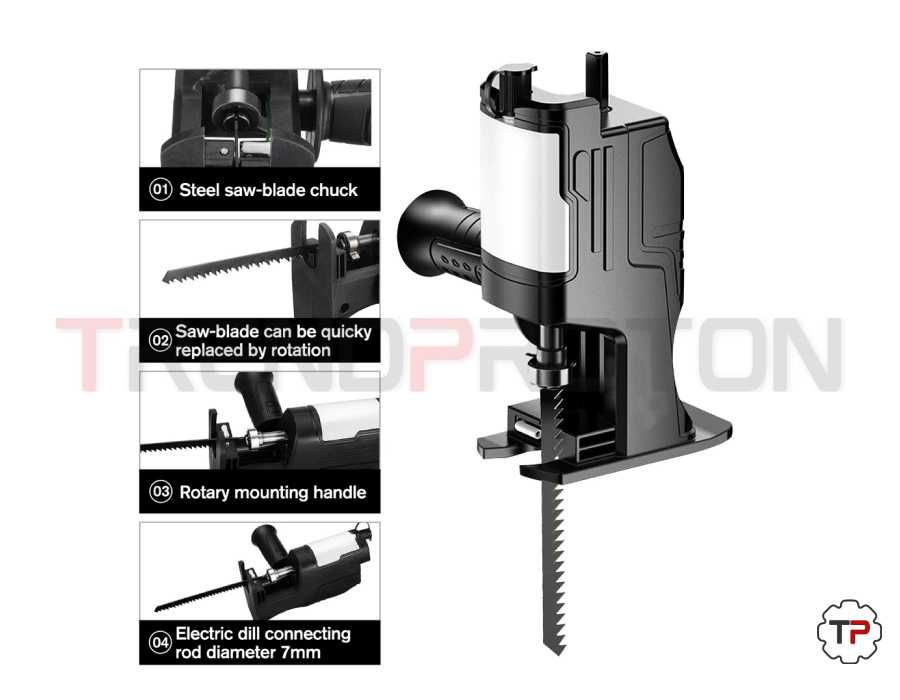 Serra Vaivém com encaixe p/ Utilizar na Aparafusadora c/oleo