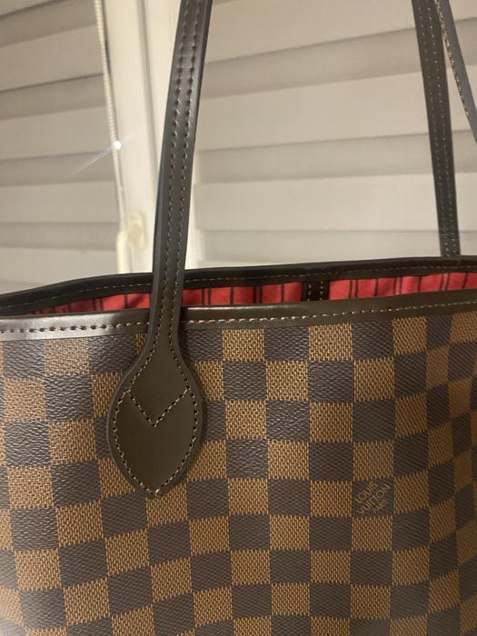 Louis vuitton Neverfull mm skóra naturalna