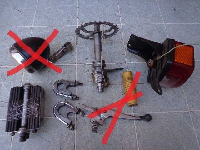 ПЕдальный узел веломопед "Рига" СССР