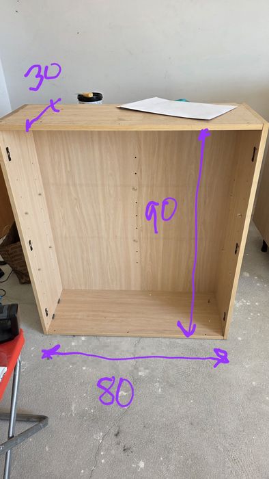 Conjunto de 5 Móveis de Cozinha com portas e ferragens