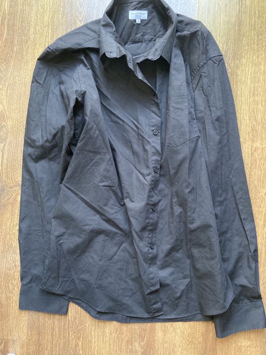 Czarna koszula męska kołnierzyk 43 cm xxxl 3 XL
