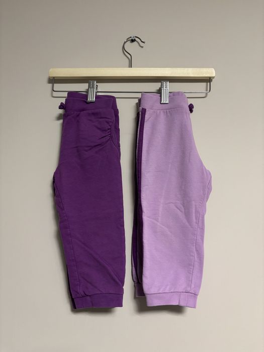 Spodnie dziewczęce dziecięce leginsy legginsy ściągaczami 86