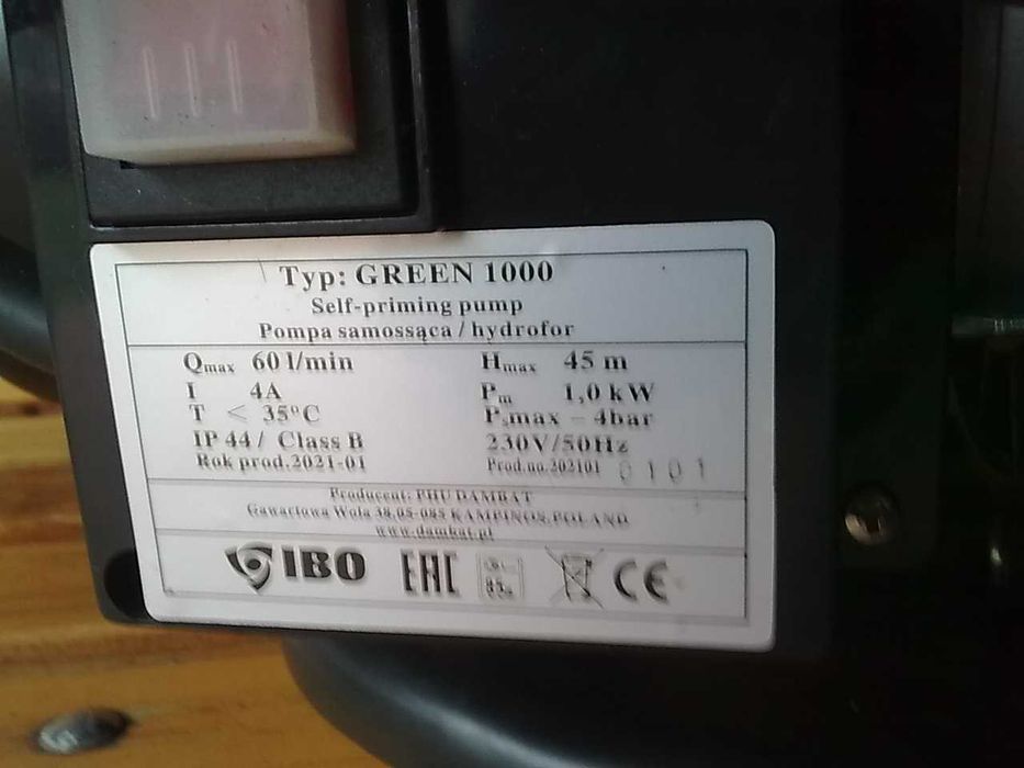 pompa ogrodowa/hydroforowa IBO-GREEN