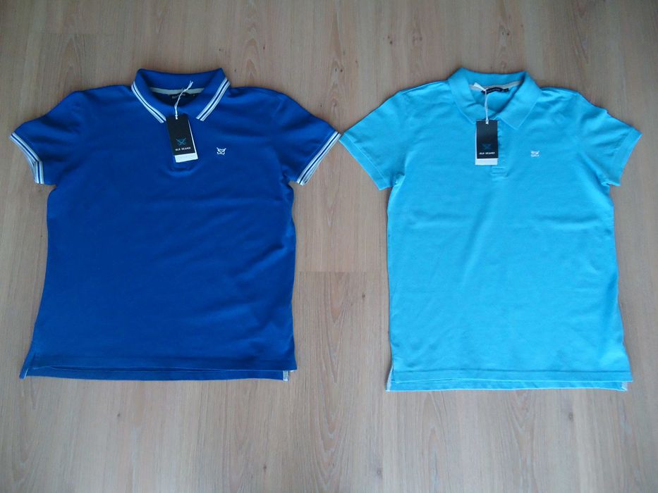 Мужская фирменная новая футболка, поло, размер 44, 100% коттон, дёшево