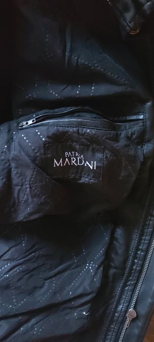 Kurtka męska Czarna ala skóra  L   Patria Mardini