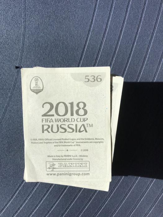 Cromos da caderneta mundial 2018