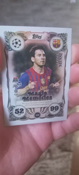 Karty kolekcjonerskie match attax 25/26 messi