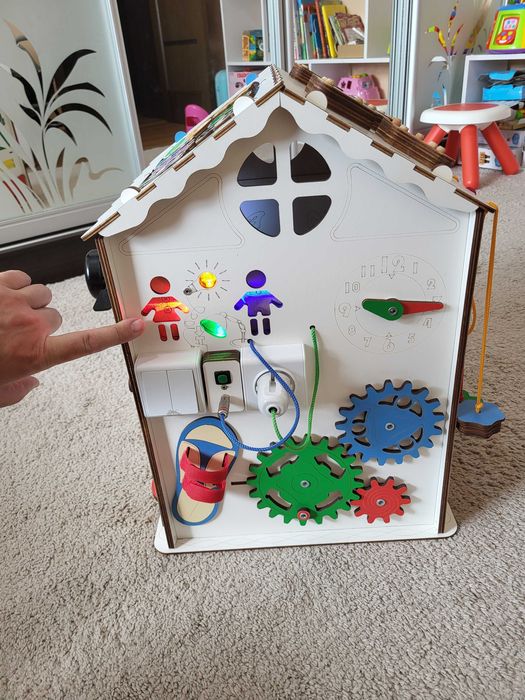 Бізікуб/Бізіборд GoodPlay 35х35х50 великий будинок