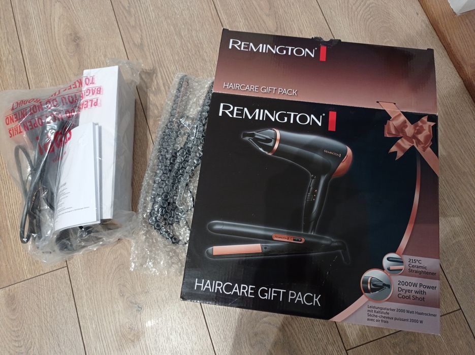 uszarka do włosów + Prostownica REMINGTON D3012GP Zestaw Prezentowy