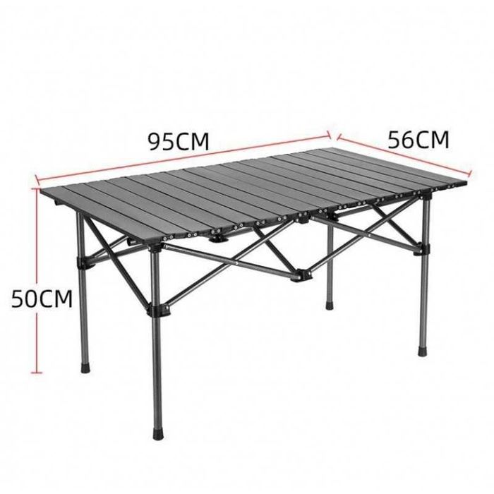 Składany stół cateringowy turystyczny piknikowy 95 x 56 x 50 cm SC09SZ