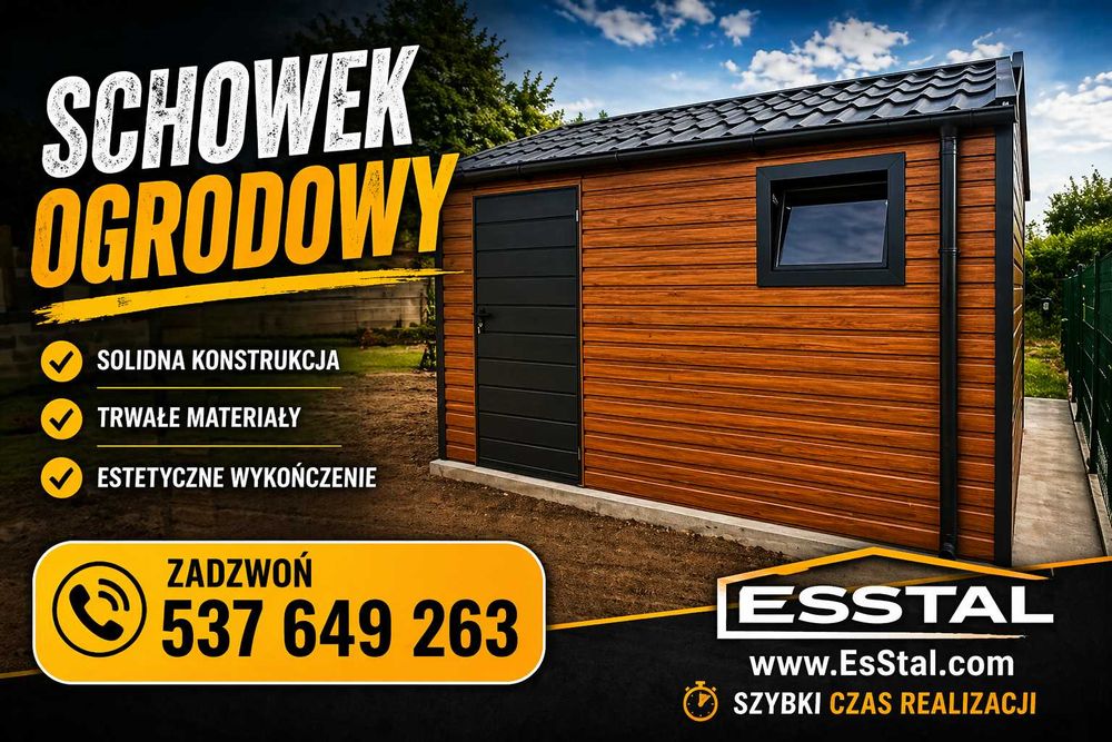 Garaż Blaszany , Witaka Ogrodowa , Schowek Ogrodowy  Magazyn - ESSTAL-