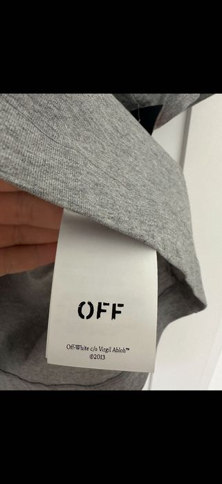 Koszulka Off White szara Oversize
