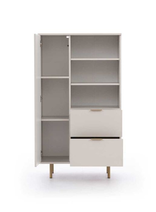 Regał niski Nubia 80x140x41 (czerń lub kaszmir) Darmowa dostawa