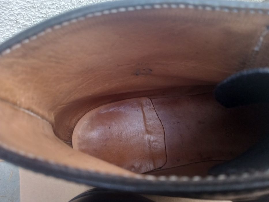 Trzewiki skórzana podeszwa 43/42