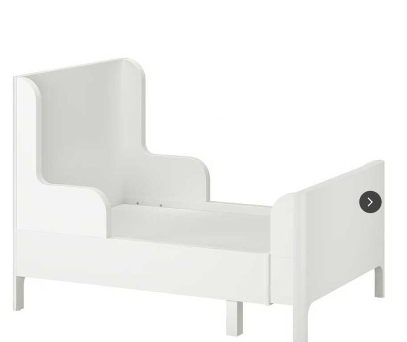 Cama branca extensível como nova com colchão incluido