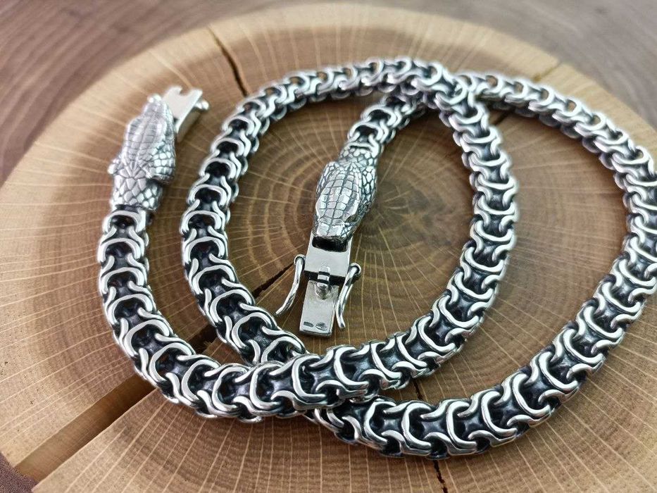 Чоловічий Срібний Ланцюжок Рамзес, ланцюг зі срібла 925 проби на шию