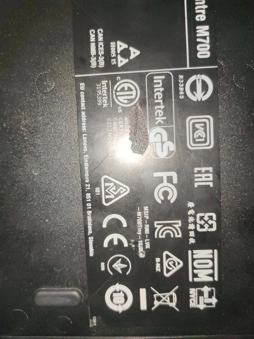 Lenovo ThinkCentre M700 120GB SSD 12GB RAM Aktywowany Win10 PRO